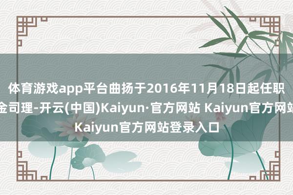 体育游戏app平台曲扬于2016年11月18日起任职本基金基金司理-开云(中国)Kaiyun·官方网站 Kaiyun官方网站登录入口