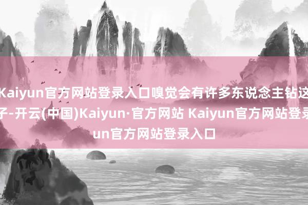 Kaiyun官方网站登录入口嗅觉会有许多东说念主钻这个空子-开云(中国)Kaiyun·官方网站 Kaiyun官方网站登录入口