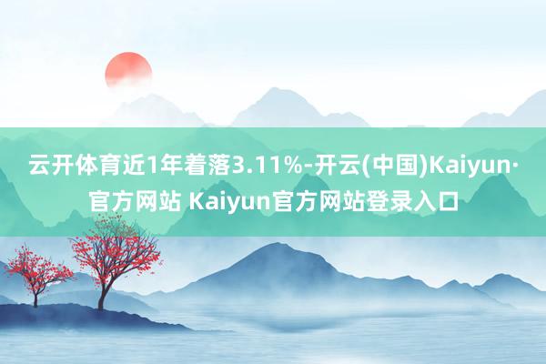 云开体育近1年着落3.11%-开云(中国)Kaiyun·官方网站 Kaiyun官方网站登录入口