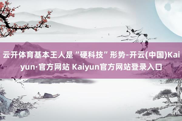 云开体育基本王人是“硬科技”形势-开云(中国)Kaiyun·官方网站 Kaiyun官方网站登录入口