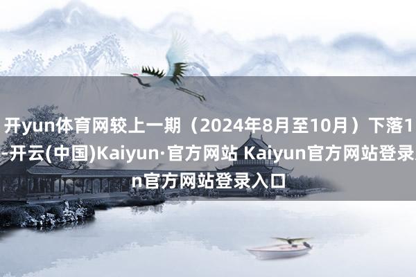 开yun体育网较上一期（2024年8月至10月）下落1.7%-开云(中国)Kaiyun·官方网站 Kaiyun官方网站登录入口